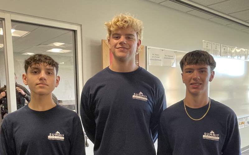 Students standing for a picture