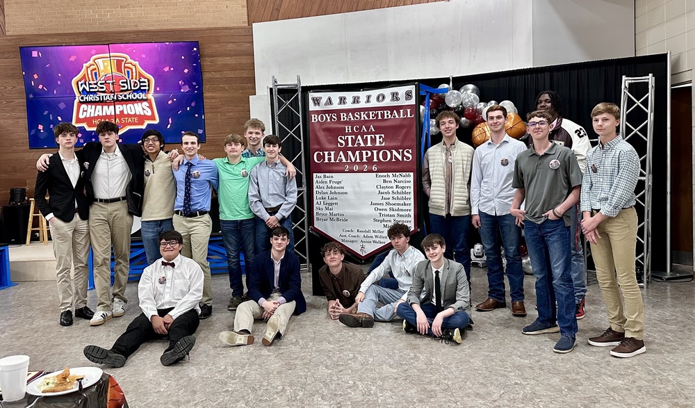 State Champs with banner