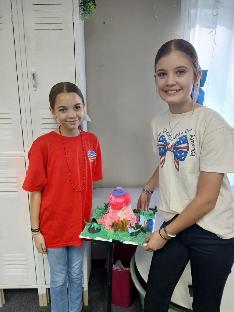 Khloe and Ellie's volcano
