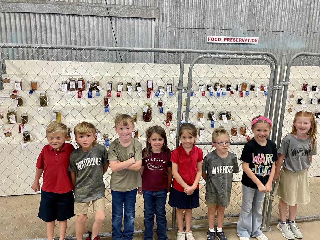 1st grade at county fair
