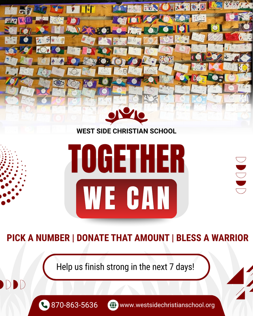 Fundraising wall graphic