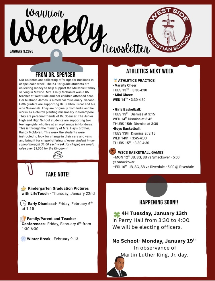 warrior Weekly Newsletter