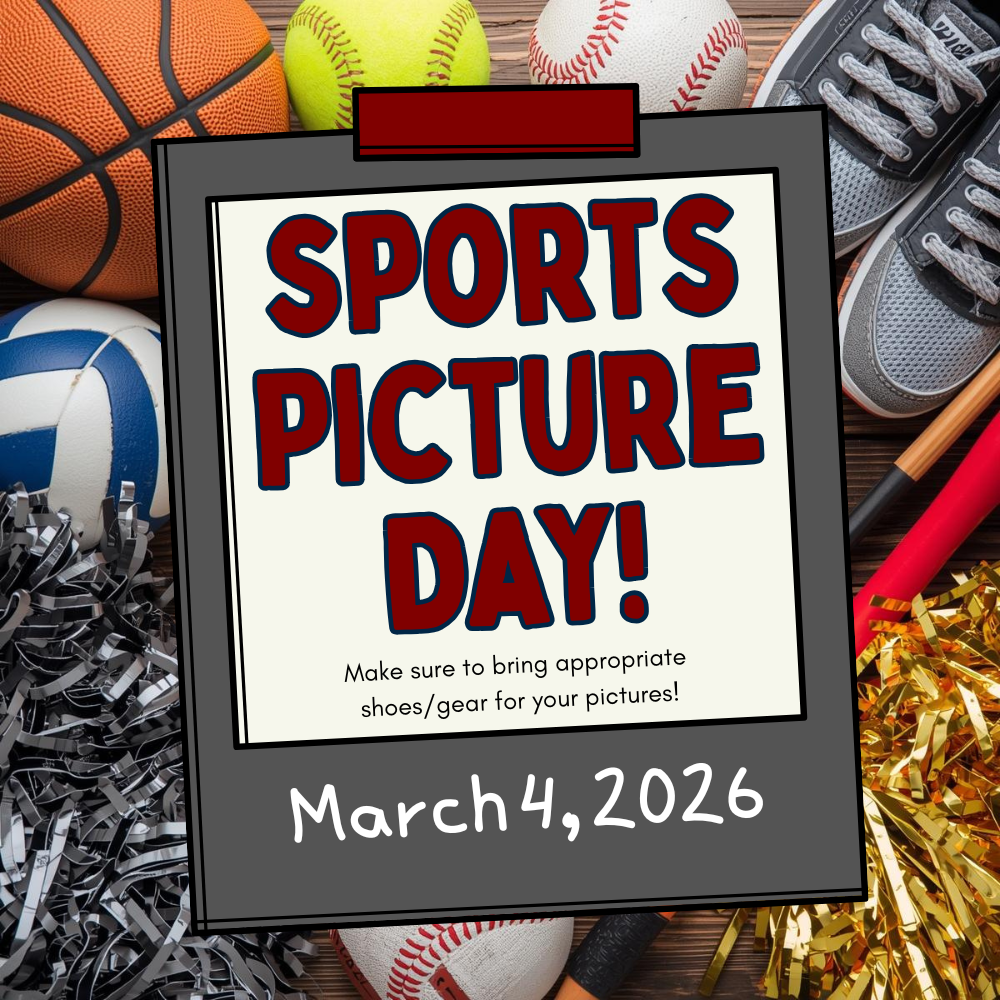 Sports pictures are tomorrow, March 4th!