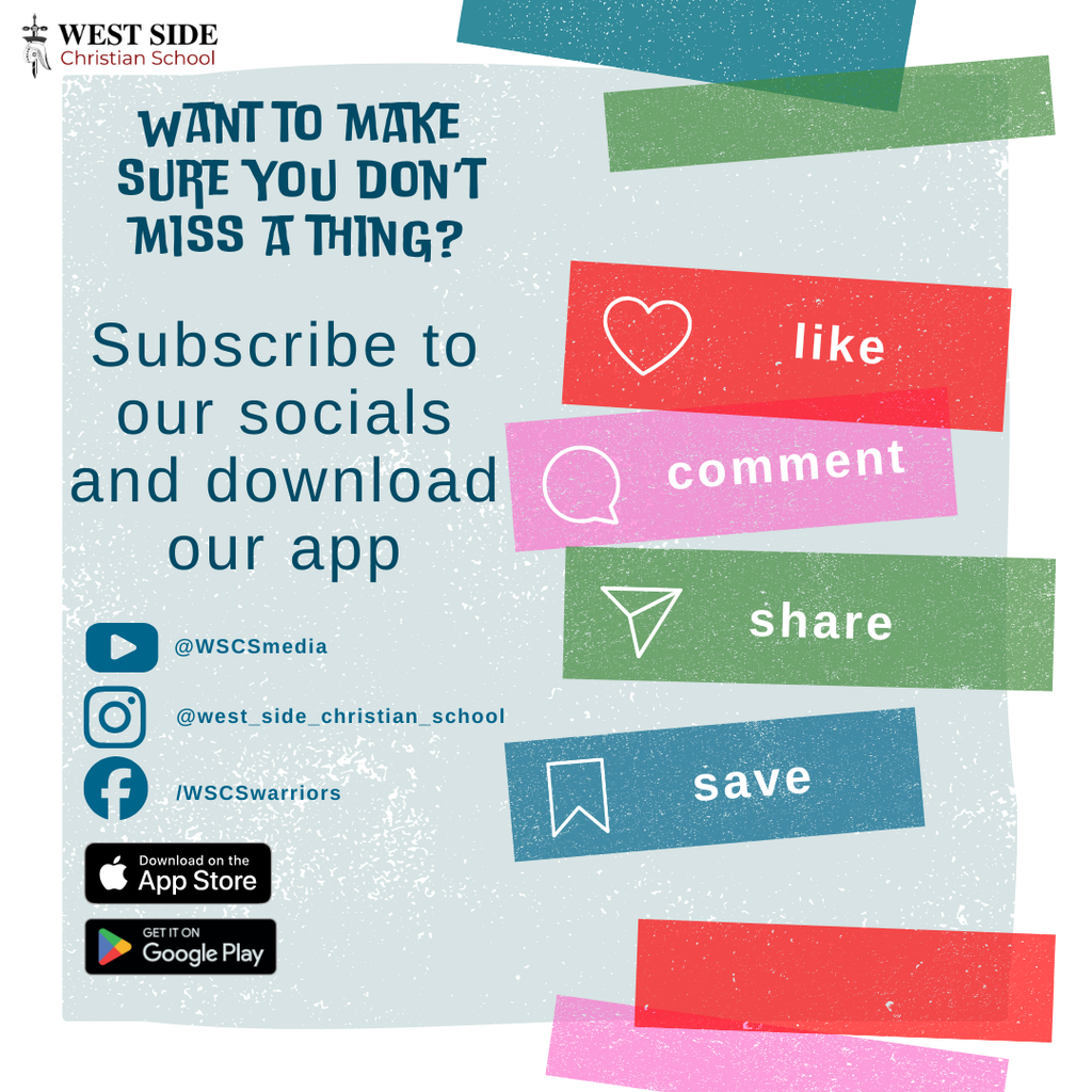 Subscribe to our socials!