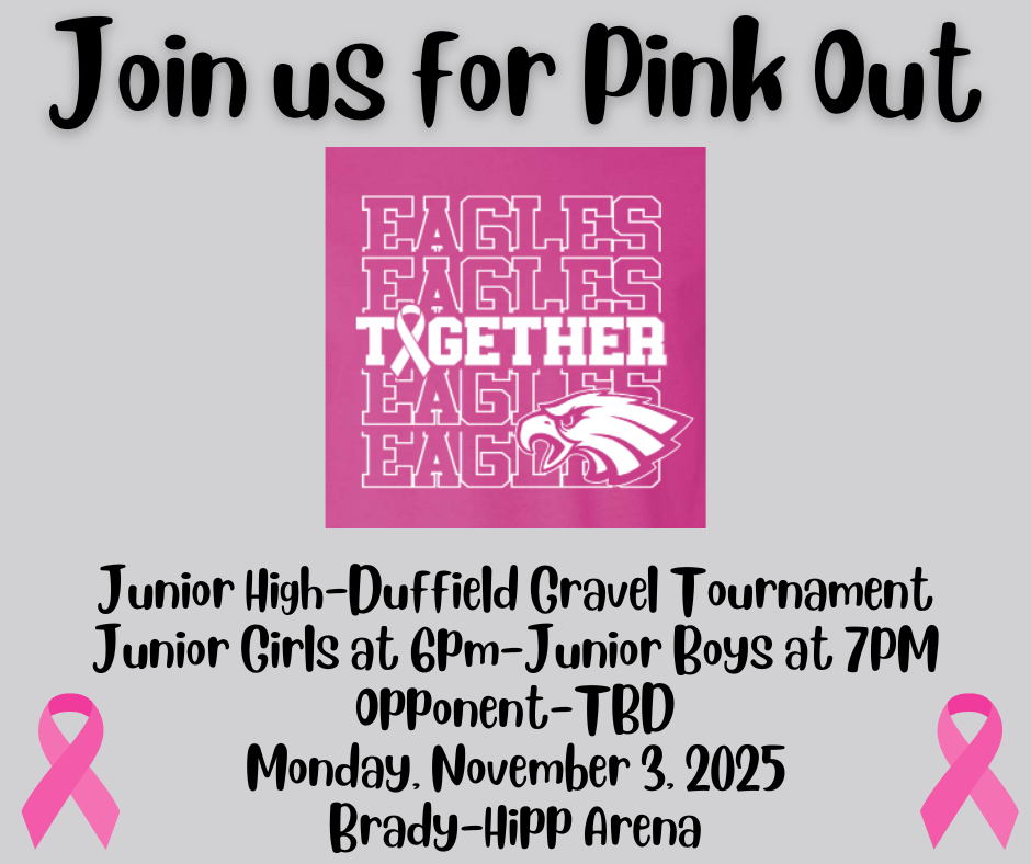Join us for Pink Out Night West Side Eagles vs