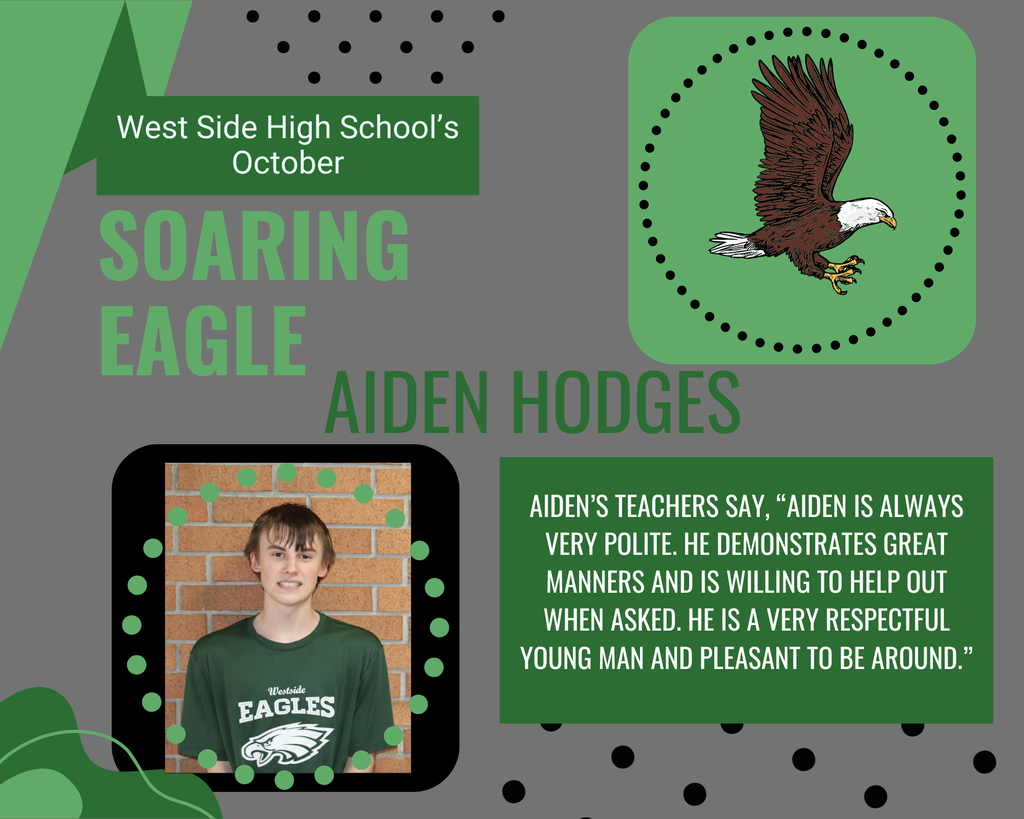 West Side High School Soaring Eagle Aiden Hodges