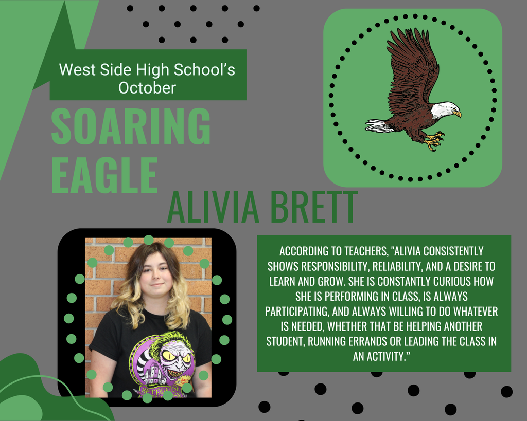 West Side High School Soaring Eagle Alivia Brett