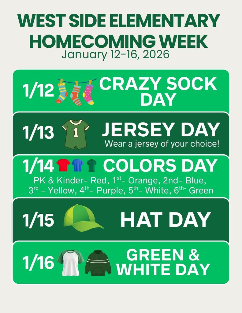 Homecoming Week 2026 Dress Up