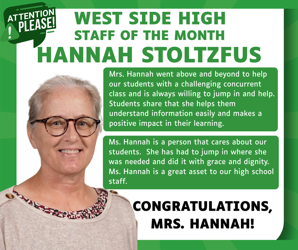 JANUARY STAFF OF THE MONTH