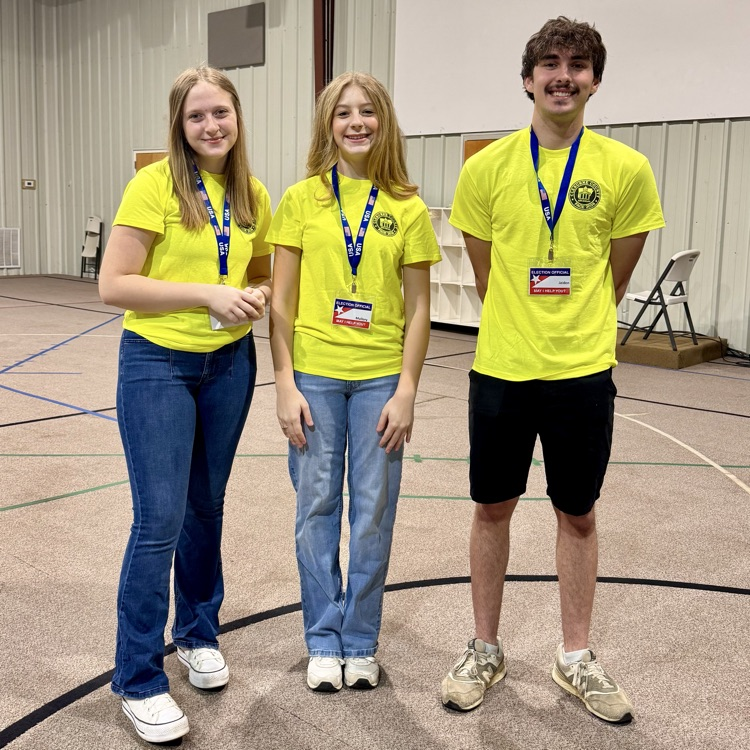 students help with election