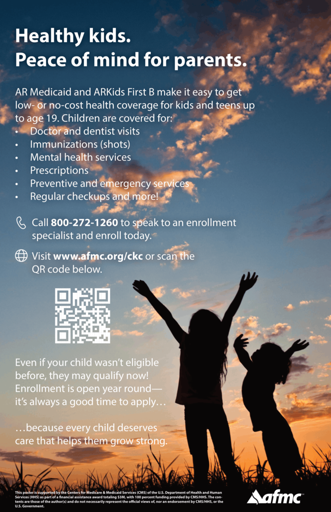 Children's low- to no-cost health care coverage up to age 19. Call 800-272-1260