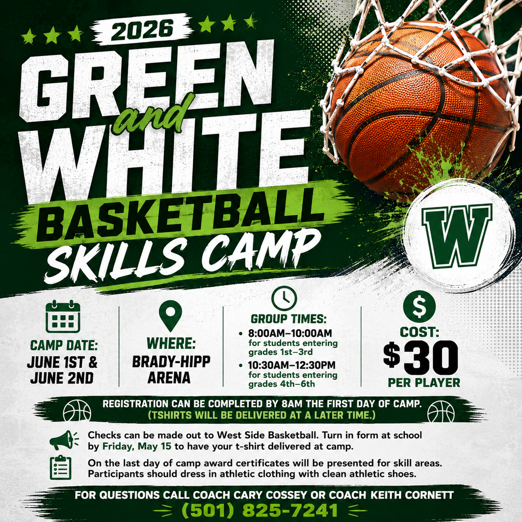 Green & White Basketball Camp