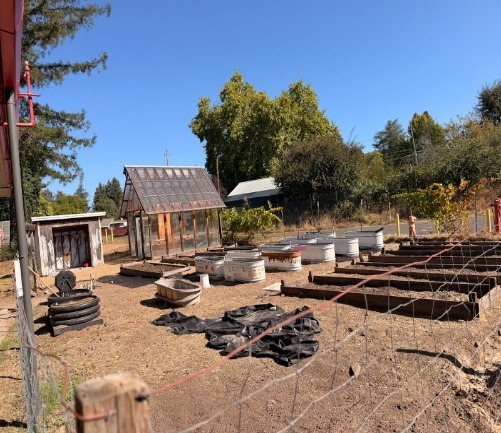 Image showing the progress on the el molino campus garden