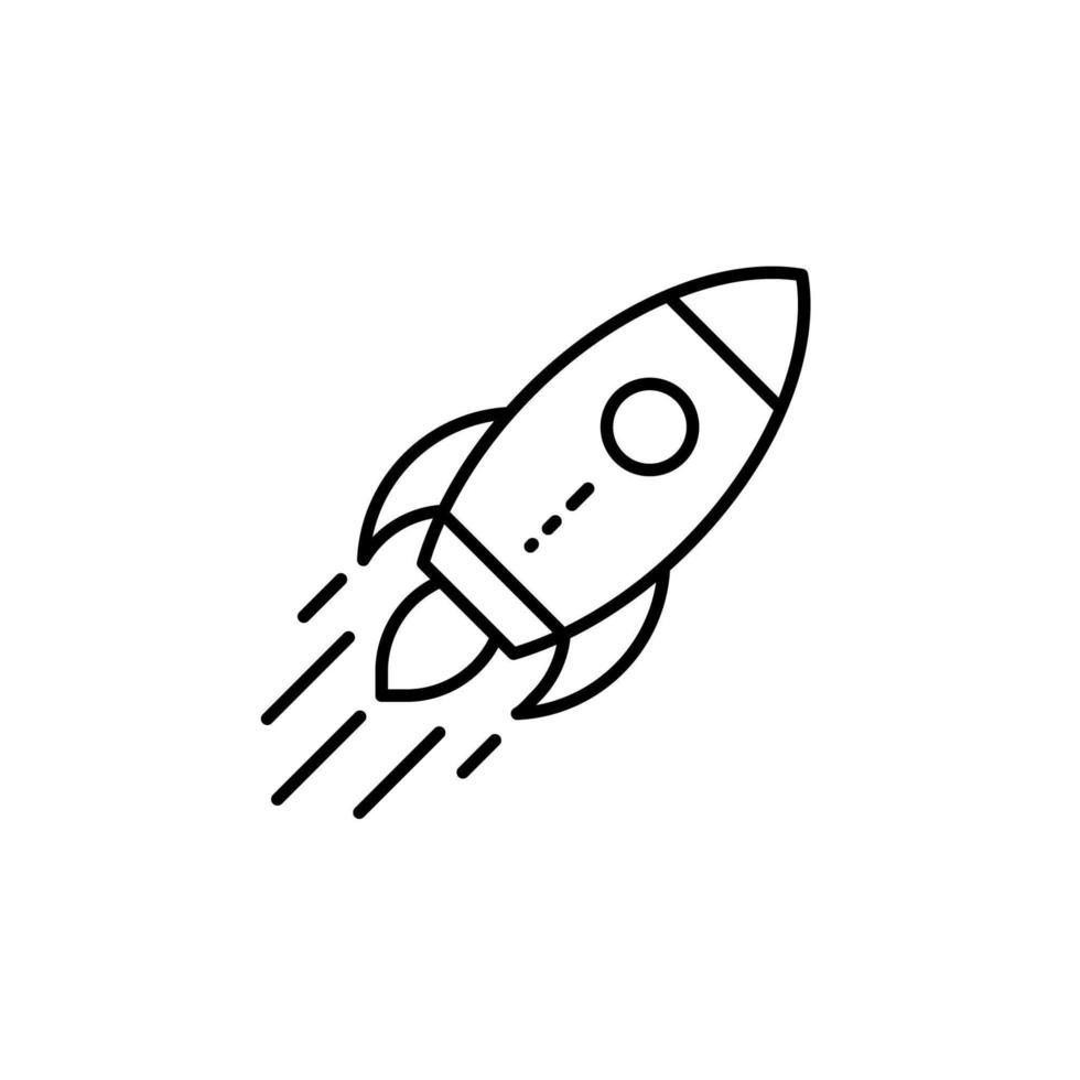 Icon of a rocket ship