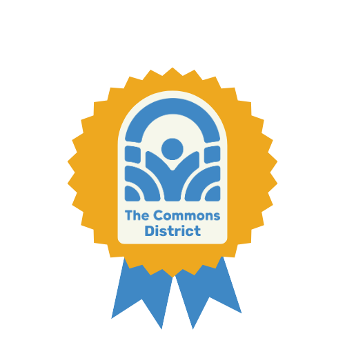 The Commons district badge illustration