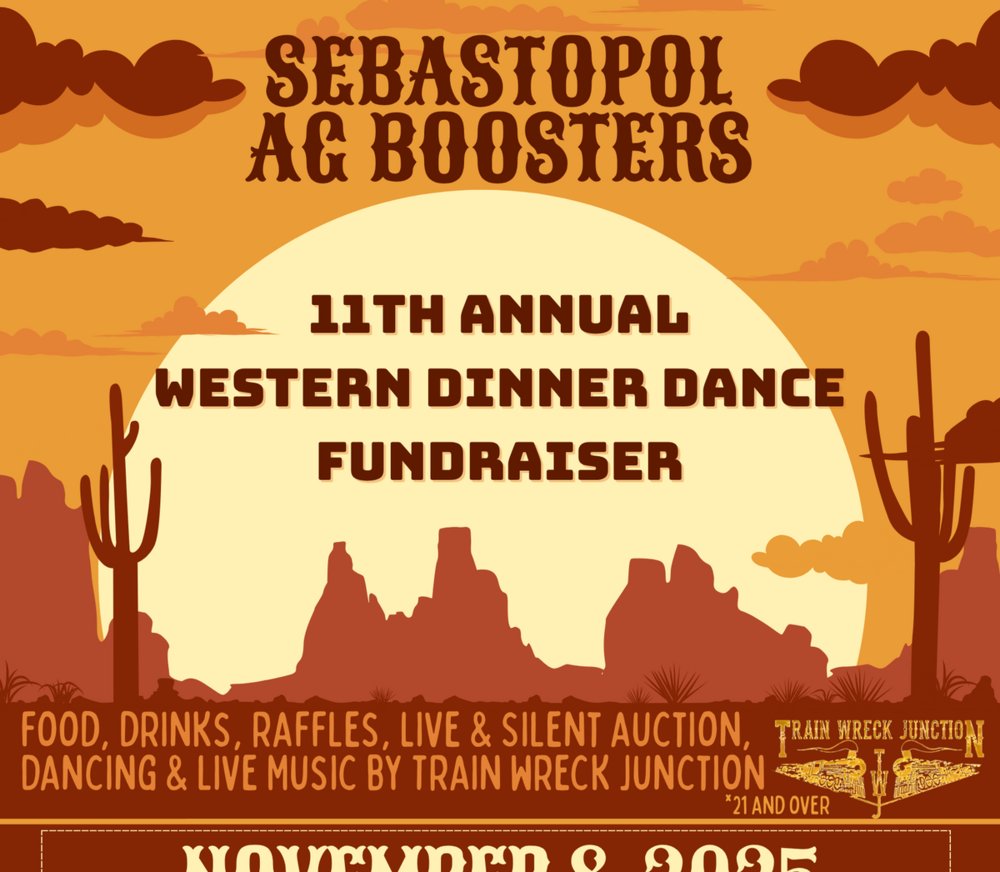 Western-style image with event title