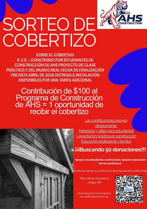 Shed Giveaway Spanisgh