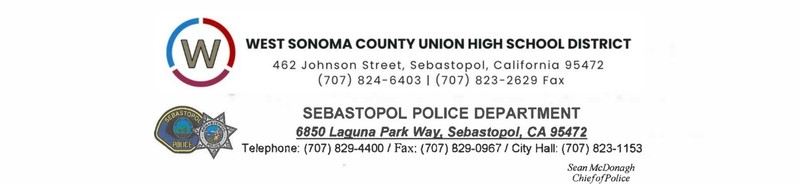Letterhead for Sebastopol PD and WSCUHSD