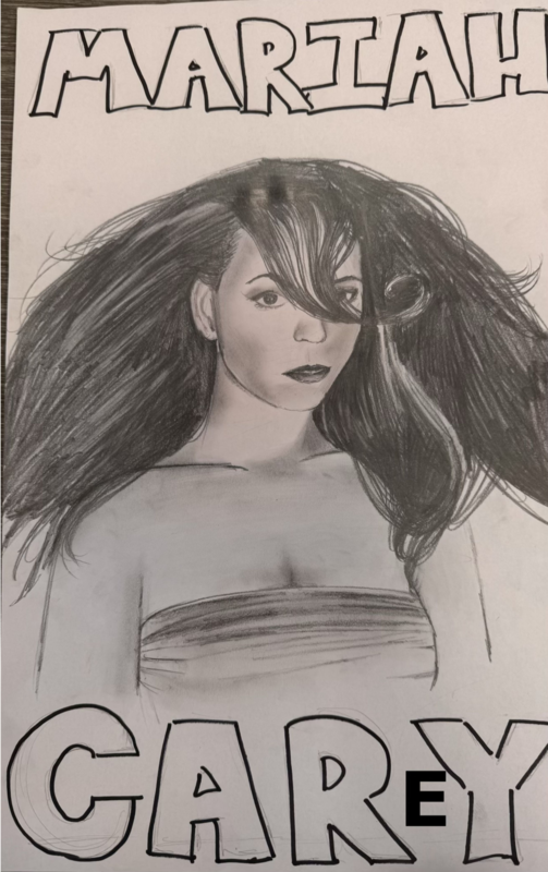 Drawing of Mariah Carey