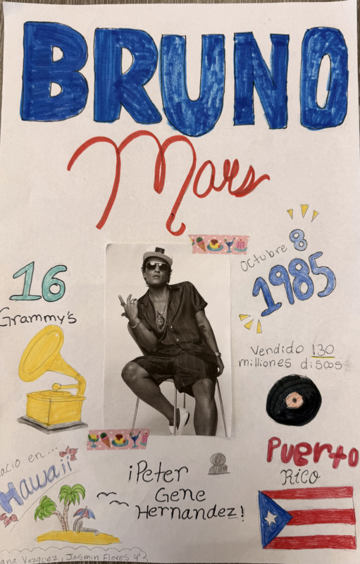 Collage of Bruno Mars