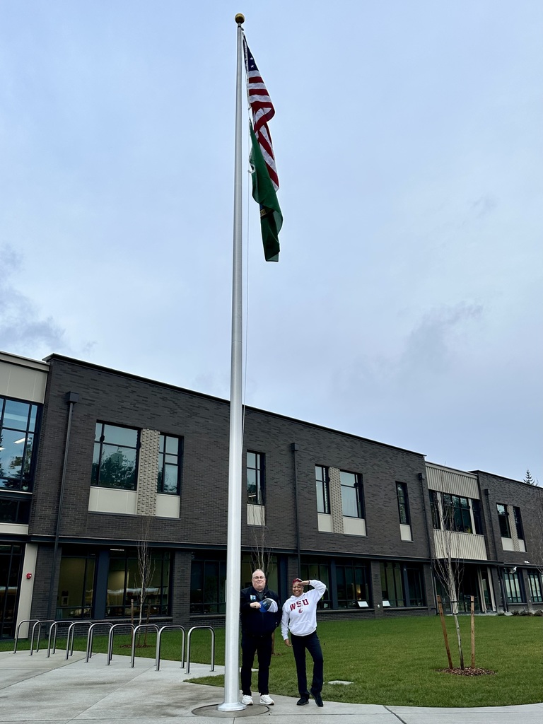 The flags are up and flying!