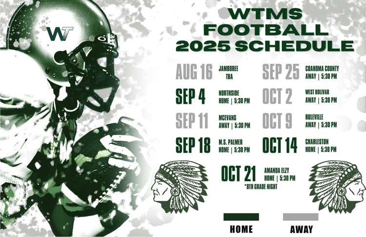 Junior high football schedule 