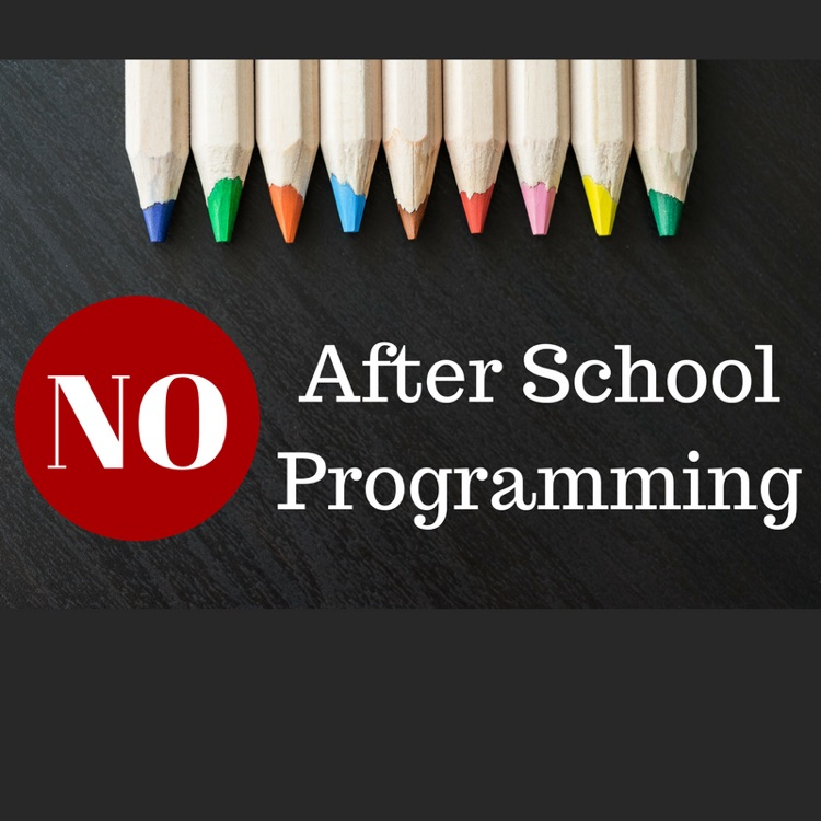 no after school flyer 