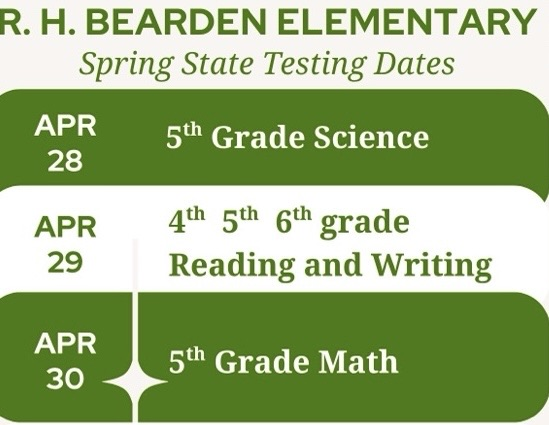 testing schedule 