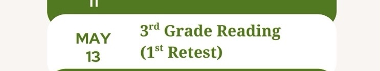 testing schedule 