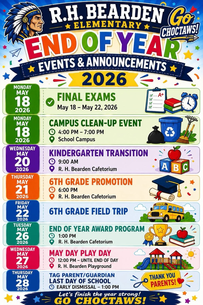 Bearden flyer announcement