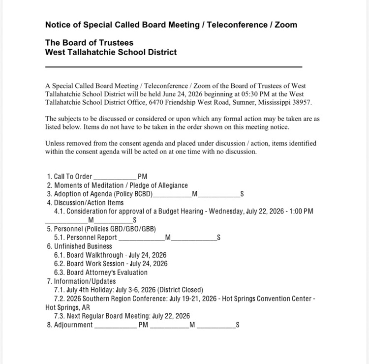 board meeting agenda 