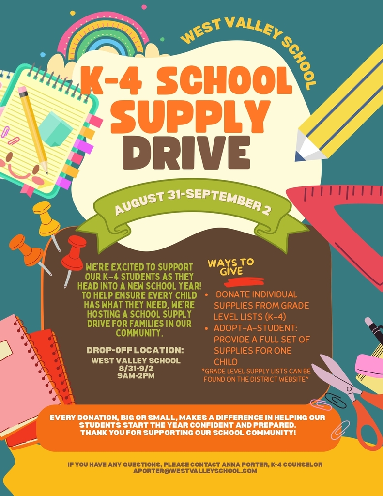 K-4 School Supply Drive