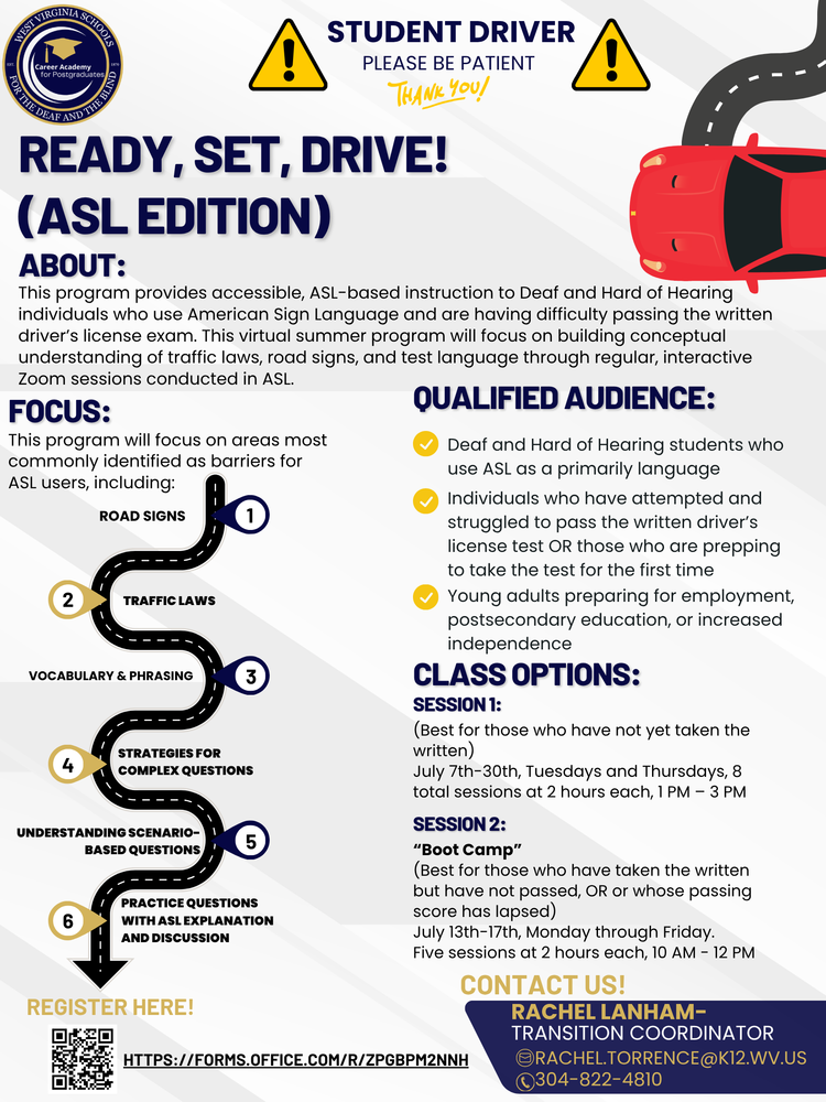 Ready, Set, Drive! Flyer.