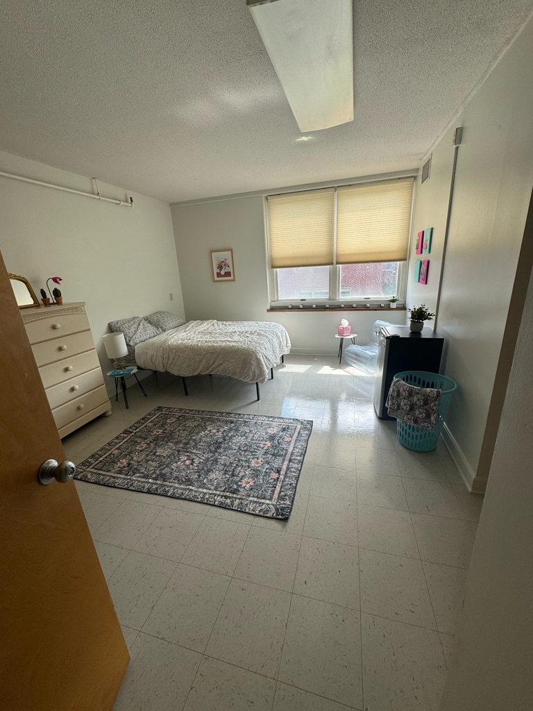 Overview of a staged CAP dorm room.