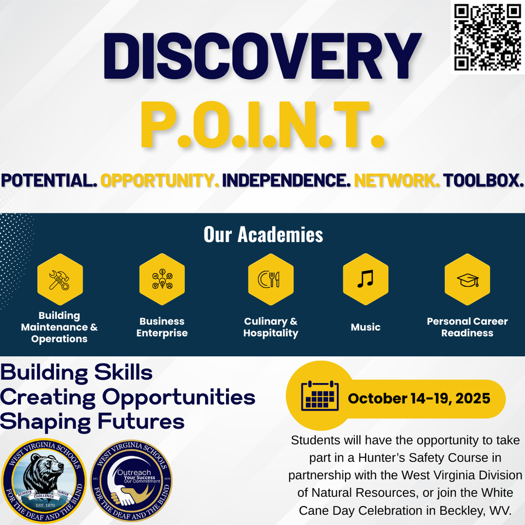 Discovery P.O.I.N.T. October Information and Registration Details.
