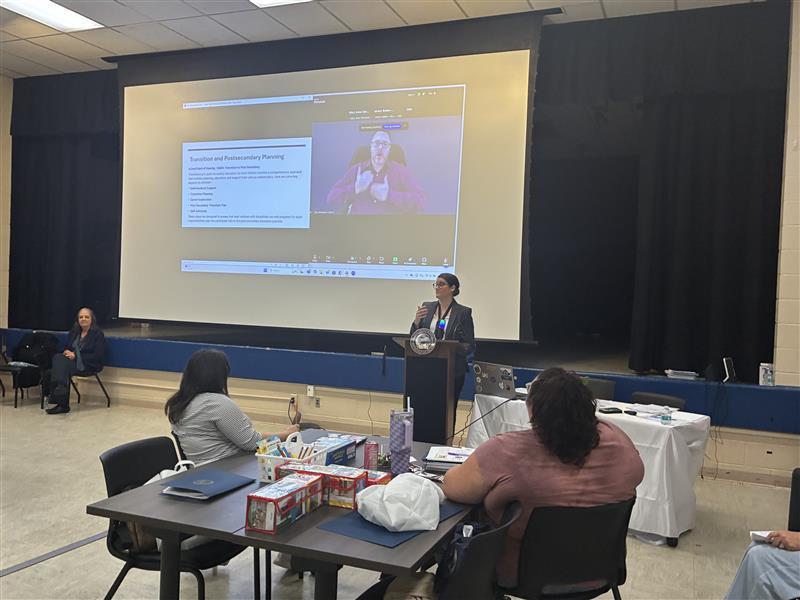 Rachel Lanham presenting for the DHH conference session.