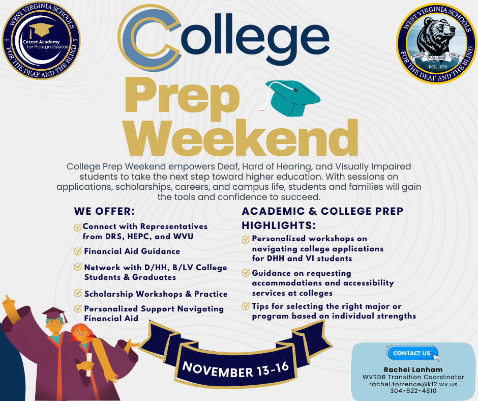 College Prep Weekend Informational Flyer.