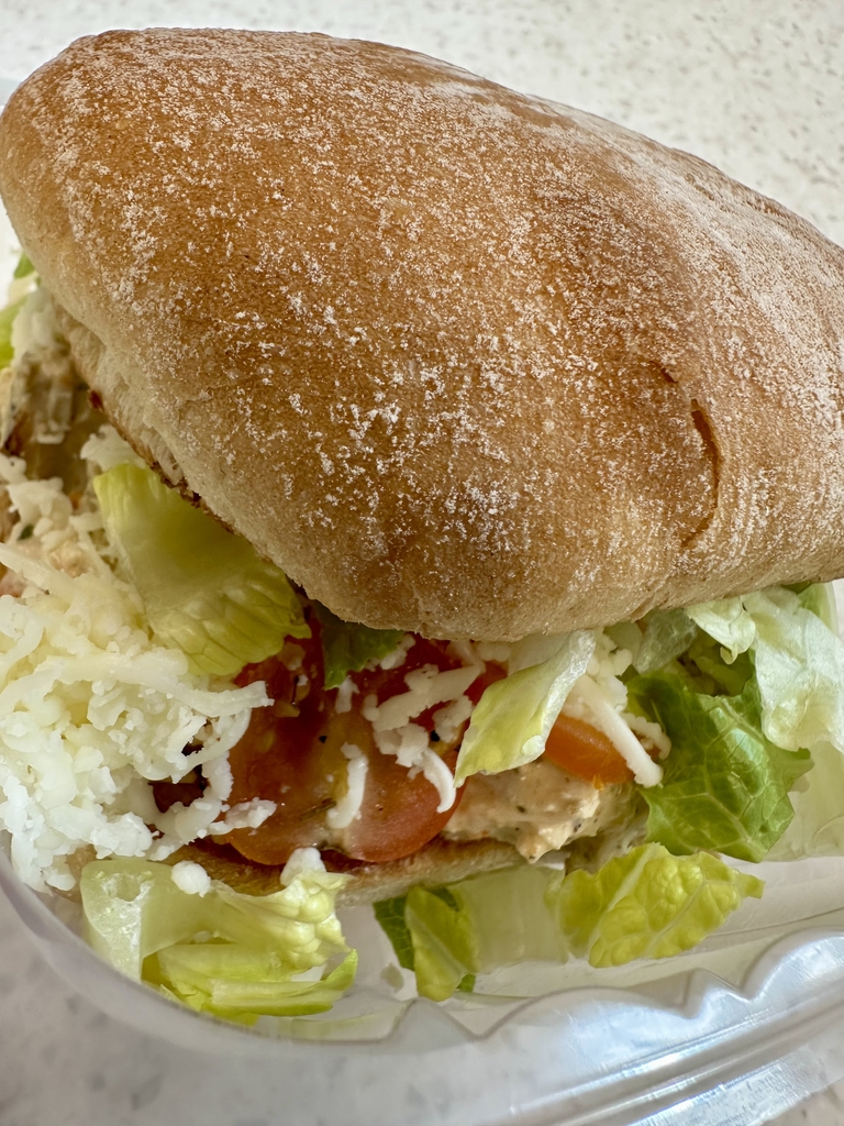 Pesto Caprese Chicken on Ciabatta. 