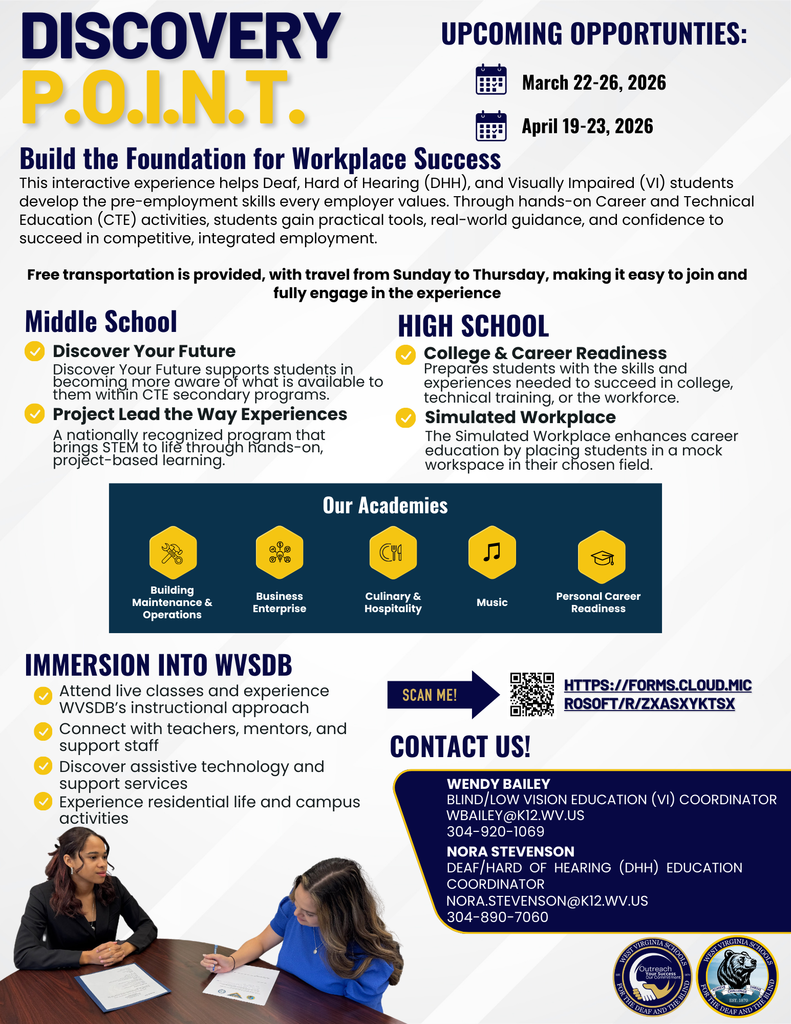 Discovery P.O.I.N.T. Flyer.