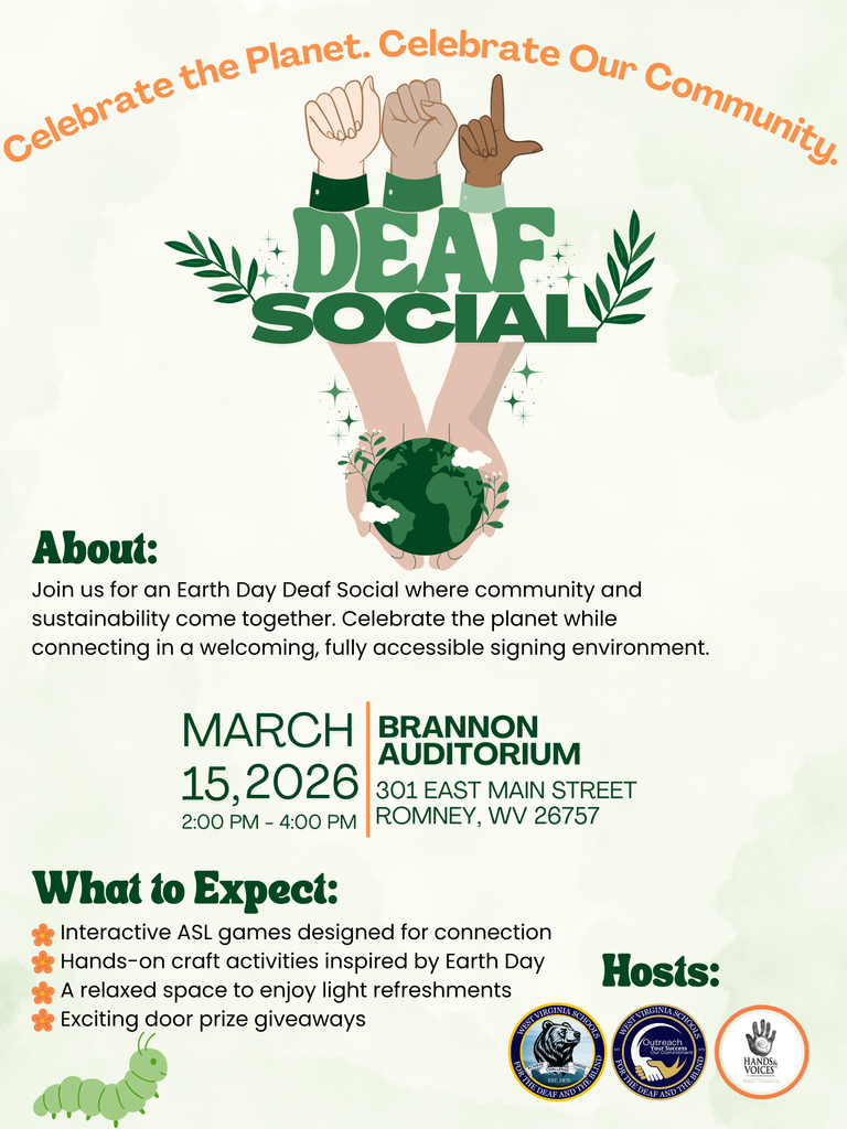 Deaf Social Flyer.