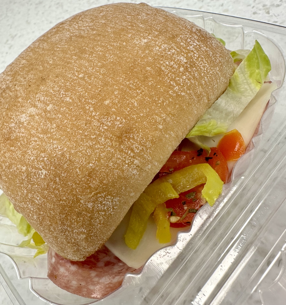 Italian Sandwich on Ciabatta. 
