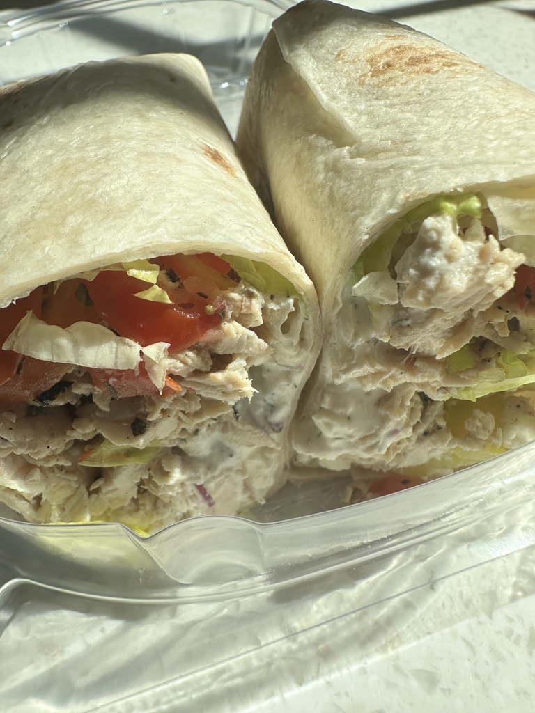 Greek Chicken Wrap.
