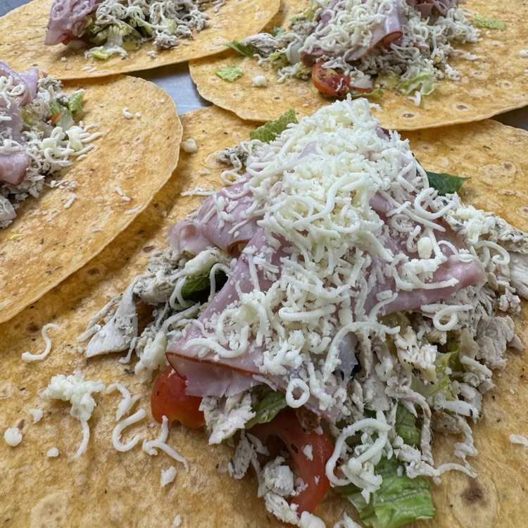 Chicken Cordon Bleu Wrap.