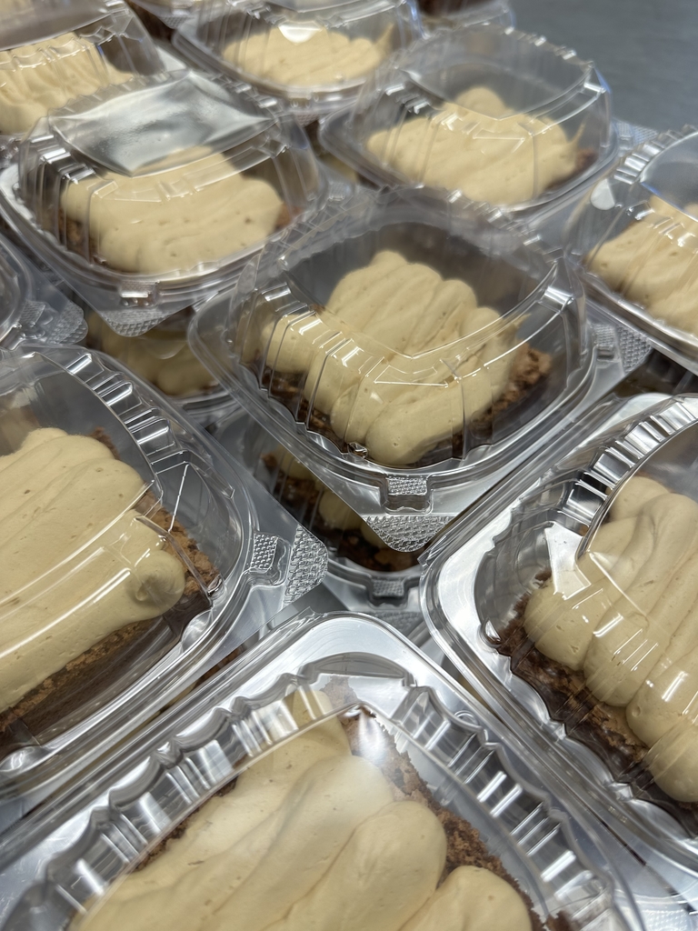 Peanut Butter Brownies packaged in clear containers.