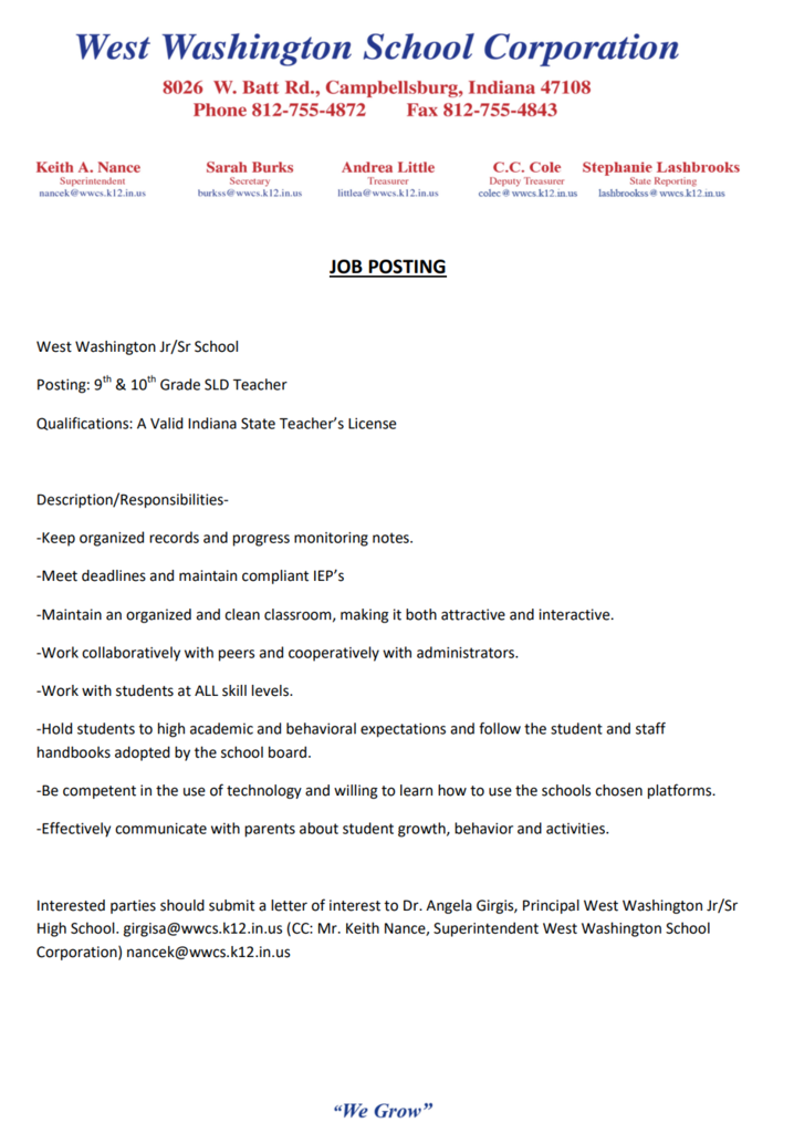job posting