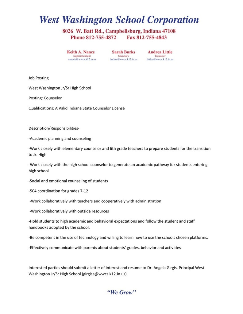 Job Posting