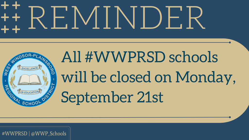 Schools are closed on Monday, September 21st