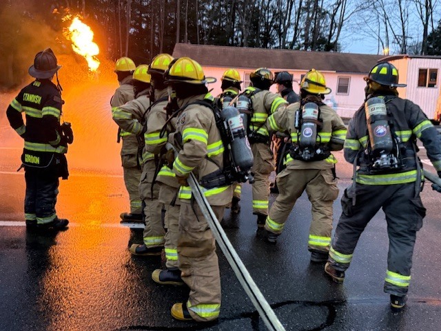 Propane Burn Practice w/Firefighting students at WRVC