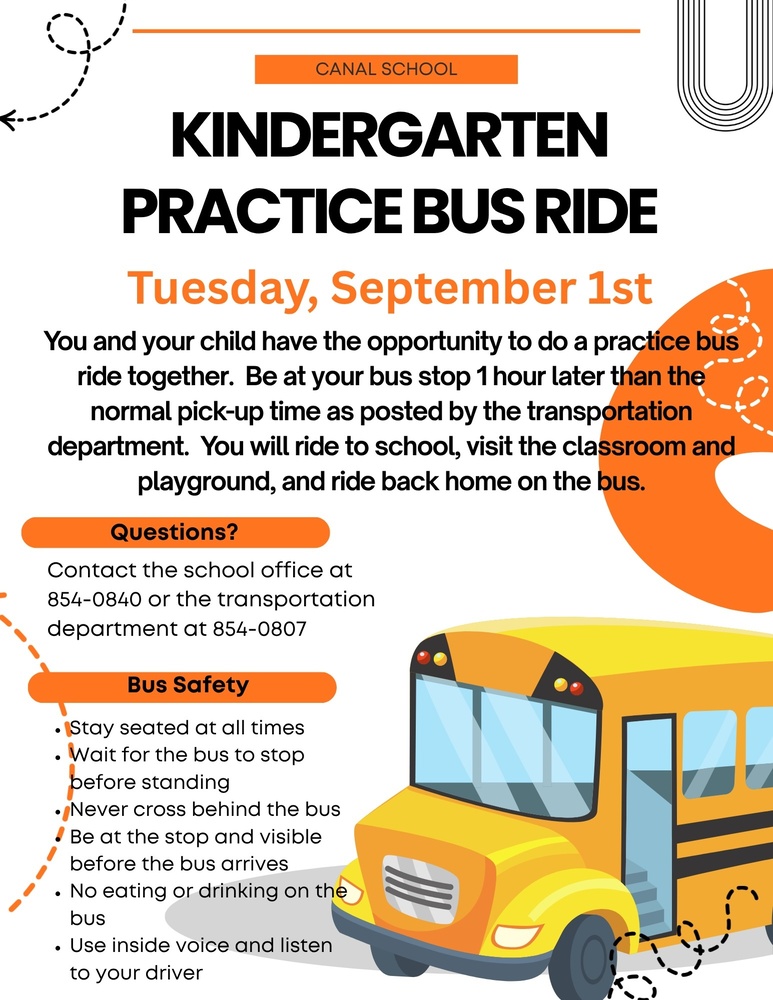 Kindergarten Practice Bus Ride