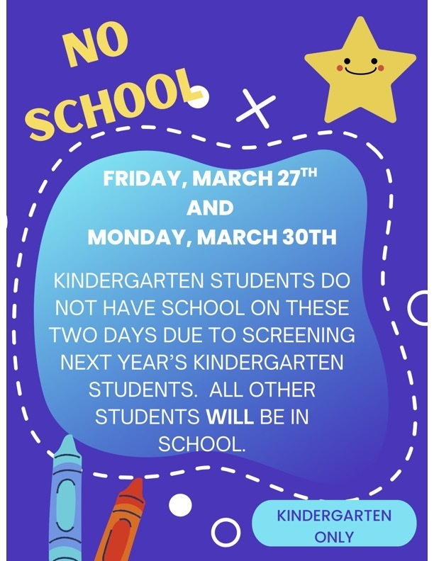 No School for Kindergarten